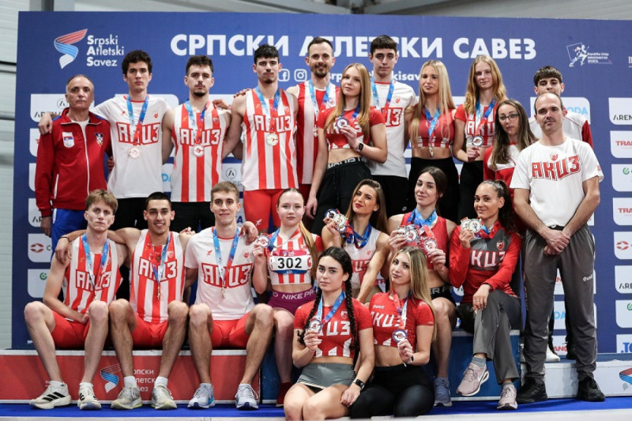 Crvena zvezda najuspešnija na Prvenstvu Srbije u atletici