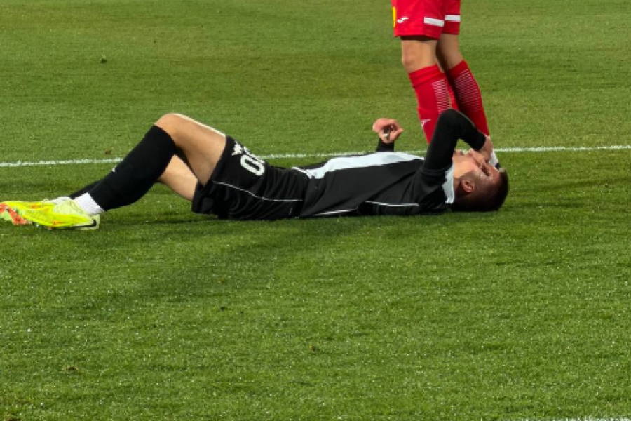 KATASTROFA ZA PARTIZAN: Bitan igrač dobio udarac u glavu, pa BESAN HITNO napustio teren! (VIDEO)