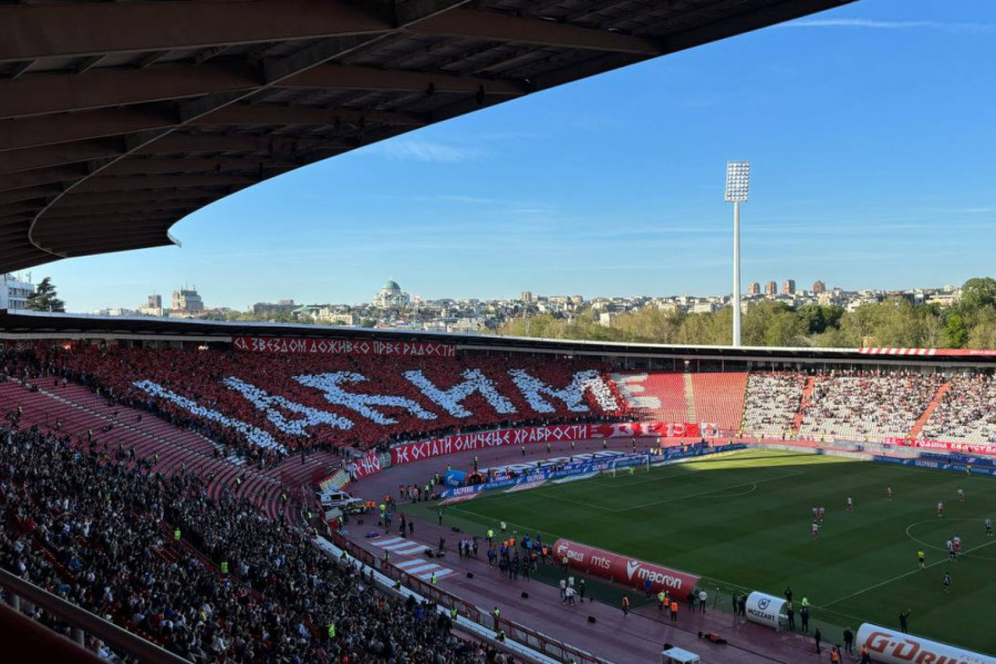 EMOTIVNA KOREOGRAFIJA: Delije ne zaboravljaju Jaćima