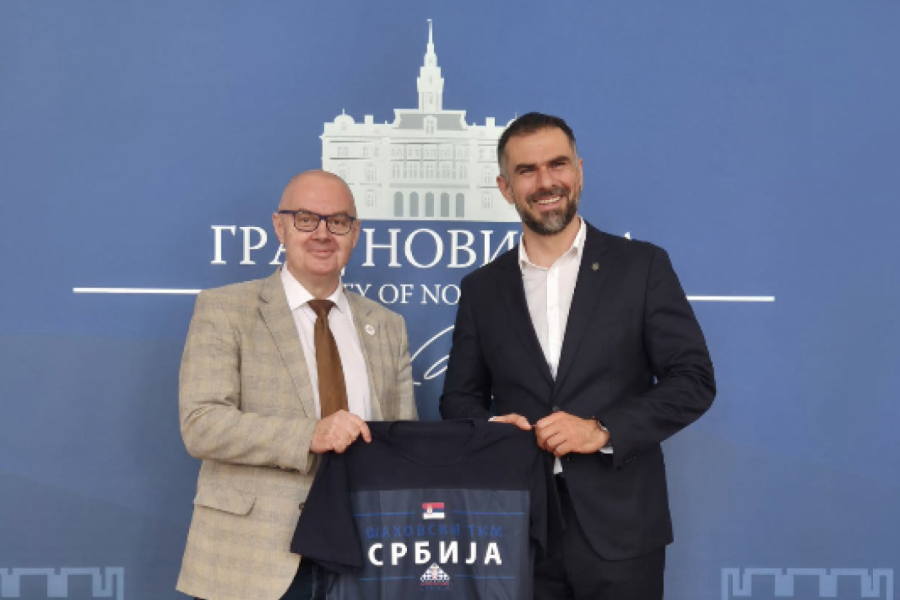 Gradonačelnik Novog Sada ugostio predsednika Šahovskog saveza Srbije Andriju Jorgića (FOTO)