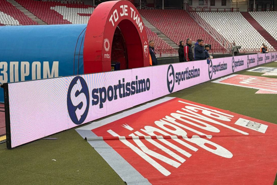 SPORTISSIMO SIJA NA MARAKANI: Osvanuo logo na polufinalu Kupa Srbije! (VIDEO)