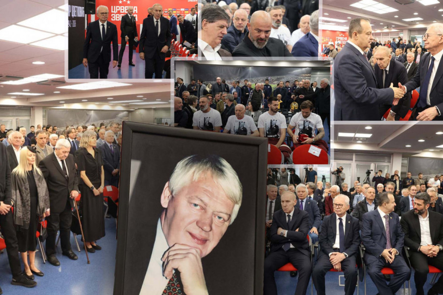 KOMEMORACIJA VLADIMIRU CVETKOVIĆU: Srbija se oprašta od velikana, Terzić i Drčelić održali emotivne govore! (FOTO)