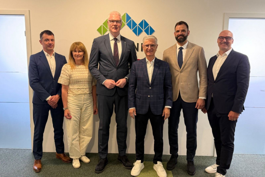 Dejan Tomašević predsednik i Dejan Bojović generalni sekretar Olimpijskog komiteta Srbije u poseti Olimpijskom komitetu Slovenije
