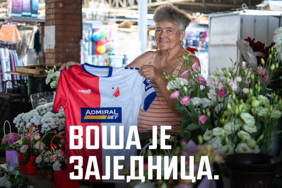 FK VOJVODINA PREDSTAVLJA NOVI DRES: silueta Svetozara Miletića na srcima igrača Voše