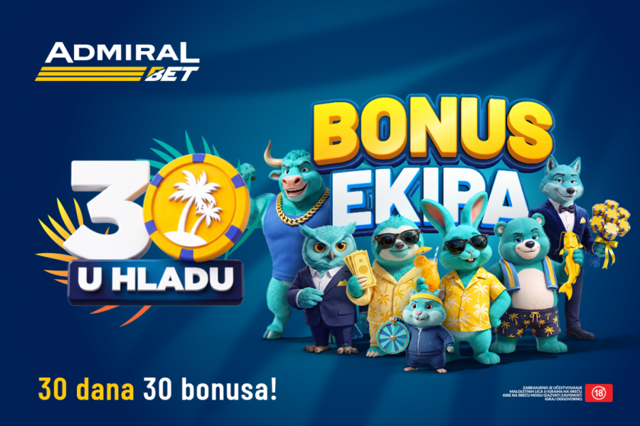 STIŽE 30 U HLADU – 30 DANA I 30 KAZINO BONUS, SVAKOG DANA