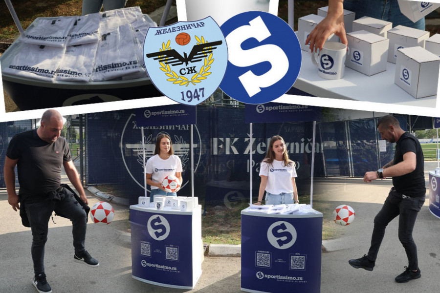 SPEKTAKL! Navijači Železničara pokazali fudbalsko umeće na Sportissimo štandu u Pančevu! (FOTO, VIDEO)