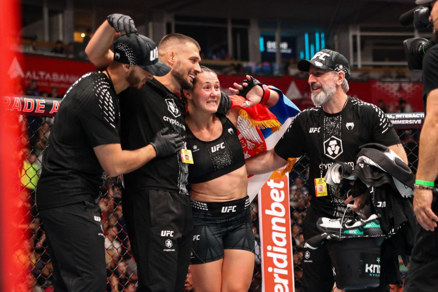 "UGASILA MI JE ORGANE!"  Nikolija Milošević penzionisala Amerikanku na UFC u Beogradu (FOTO)