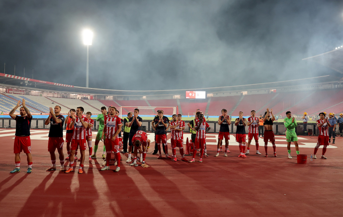 Trening Crvene zvezde pred revanš sa Hapoel Ber Ševom