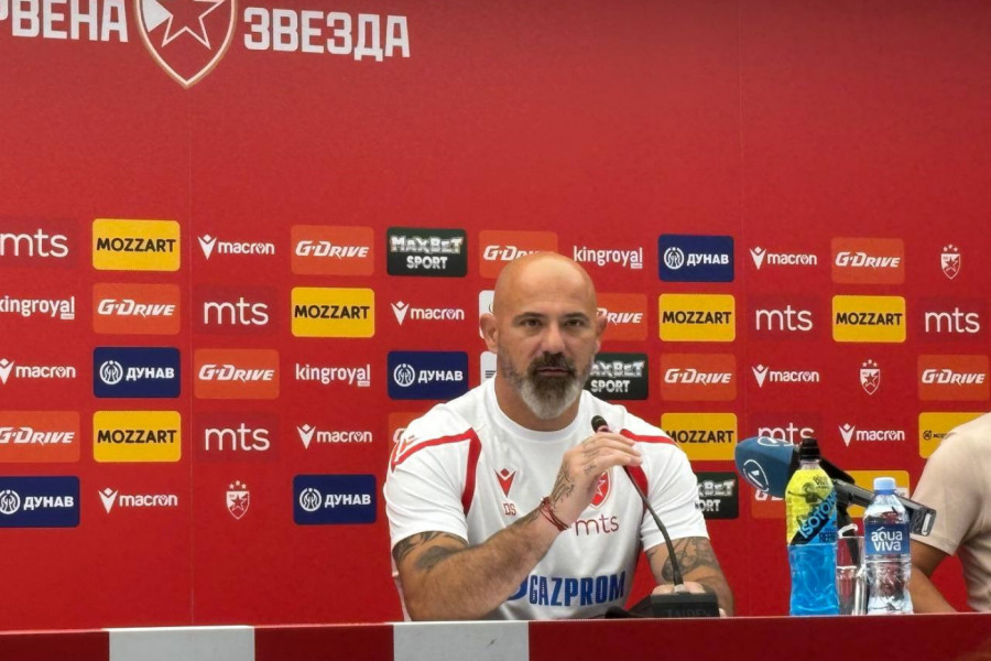 FUDBALERI ZVEZDE GLEDAJU U NEVERICI: Dejan Stanković je OVO rekao o njima pred Zvezda - Hapoel (VIDEO)