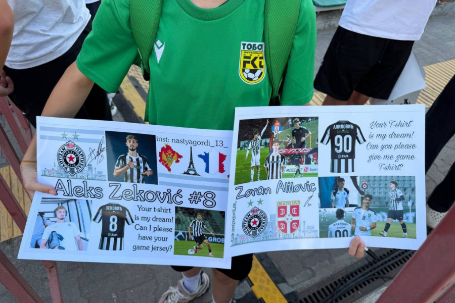 LJUBAV NE ZNA ZA GRANICE: Dečak iz Kazahstana došao da navija za Partizan - od igrača je tražio jednu stvar (FOTO)