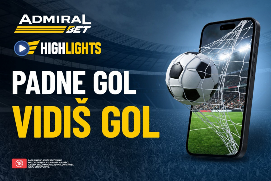 ADMIRALBET HIGHLIGHTS – NAJVAŽNIJI MOMENTI SA MEČA NA JEDNOM MESTU