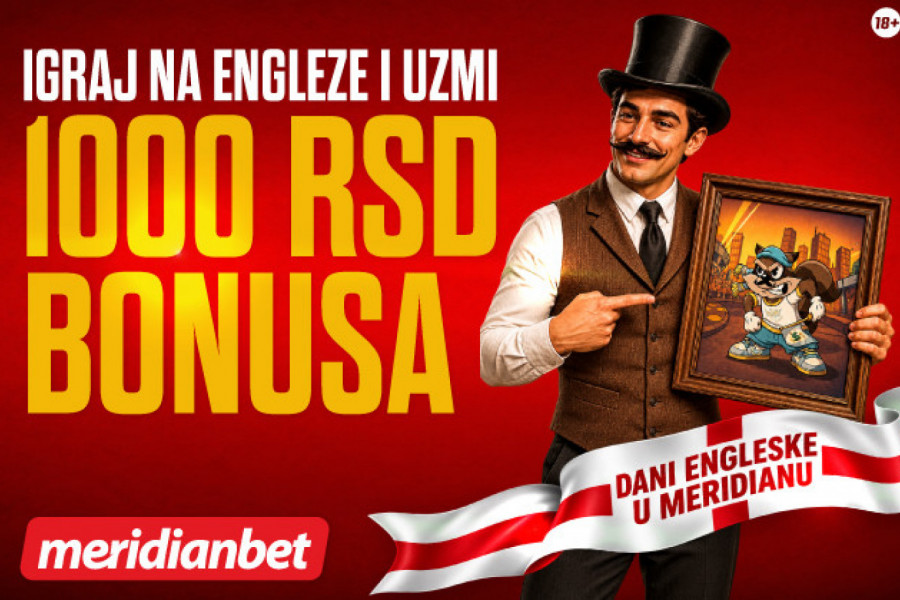 1.000 RSD BONUSA ZA SVAKI ODIGRANI TIKET U PREMIJER LIGI – SAMO U MERIDIANU!