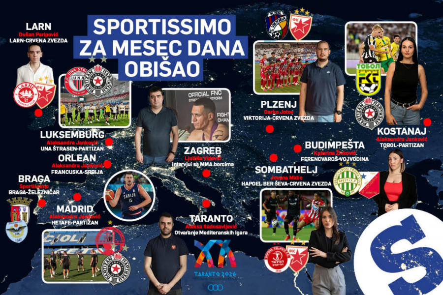 SPORTISSIMO ŠIROM EVROPE I SVETA: Ispratili smo naše sportiste od Luksemburga do Kazahstana u poslednjih mesec dana!