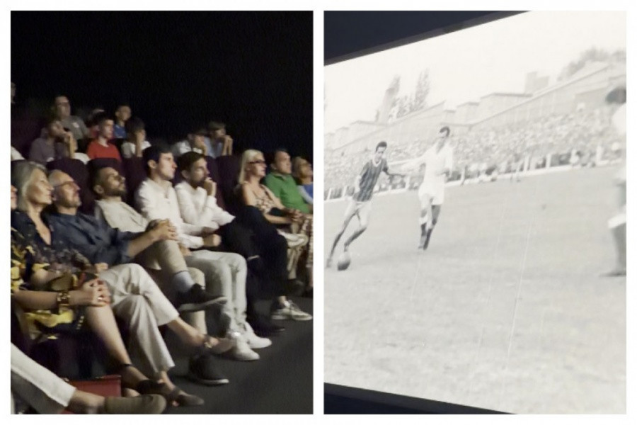 SAMO UZDASI PRED LEGENDOM: Ćerka i unuci Vujadina Boškova netremice gledali film "Vujke, jedan jedini" na Zlatiboru (VIDEO)