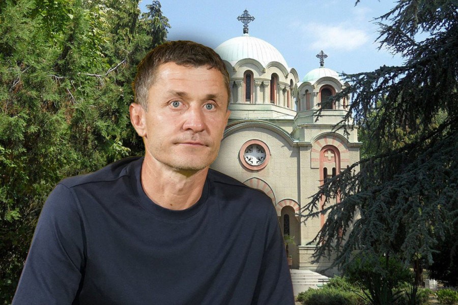 SAŠA ILIĆ SE POMOLIO ZA PARTIZAN: Trener crno-belih pravo iz Humske otišao u crkvu (VIDEO)
