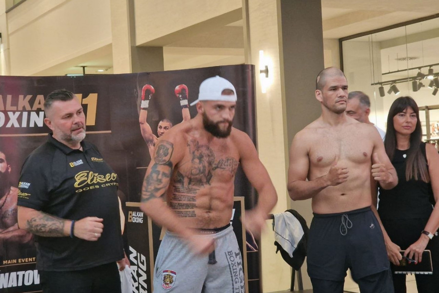 SVE JE SPREMNO ZA BALKAN BOXING 11! Veljko i Konovalov oduševili publiku na vaganju