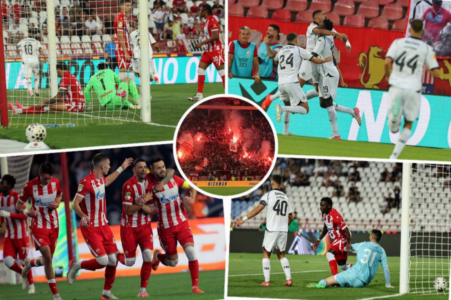 CRVENA ZVEZDA - PARTIZAN: Totalno lud 180. večiti derbi! Prečka, crveni, penal, preokret - neverovatno šta se sve dešava!