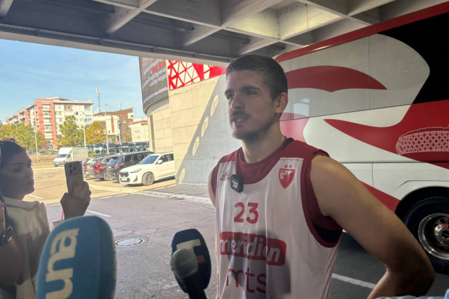"Očekujem da odemo tamo i pobedimo!" Nikola Đurišić jasan pred gostovanje Crvene zvezde u Dubaiju! (VIDEO)