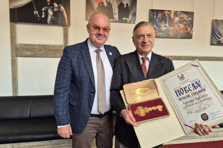 Ljubomir Ljubojević počasni građanin grada Užica