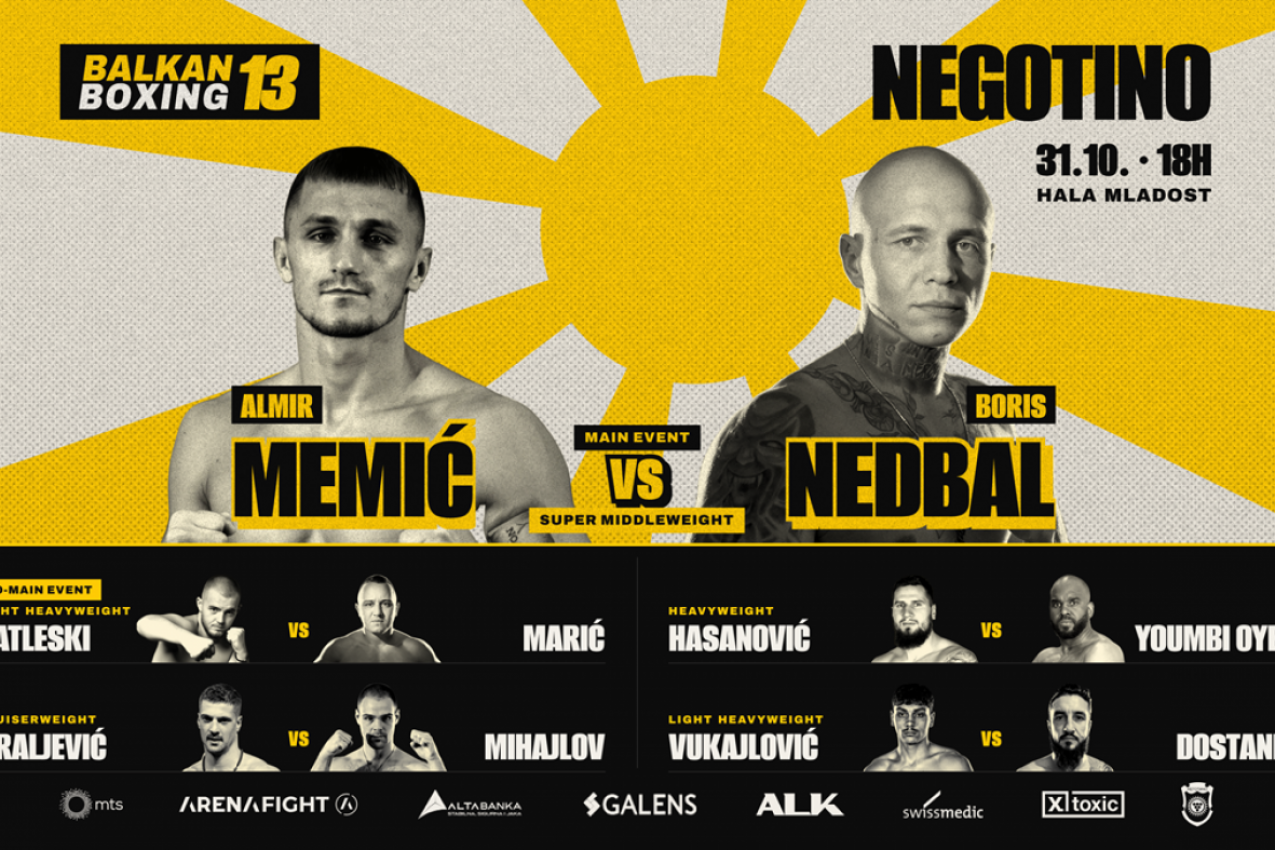 Almir Memić predvodi spektakl: Poznata lista učesnika za Balkan boxing 13