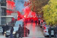 Spektakl kod Marakane: Delije "zapalile" Beograd - pogledajte lude scene pred meč Zvezda - Kopenhagen (VIDEO)
