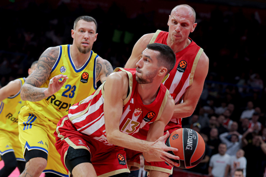 Crvena zvezda demonstrirala silu: Evo kada su crveno-beli pre Makabija poslednji put dali 100 poena